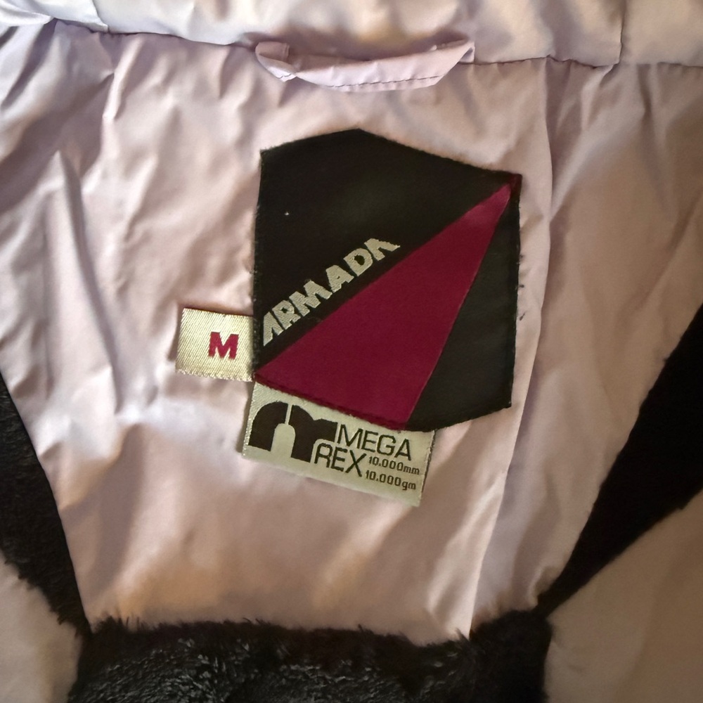 Armada Down Ski Jacket with powder skirt- Black, Green, Lavender - Picture 6 of 7